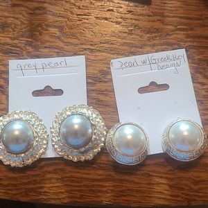 2 pair clip on earrings Sold